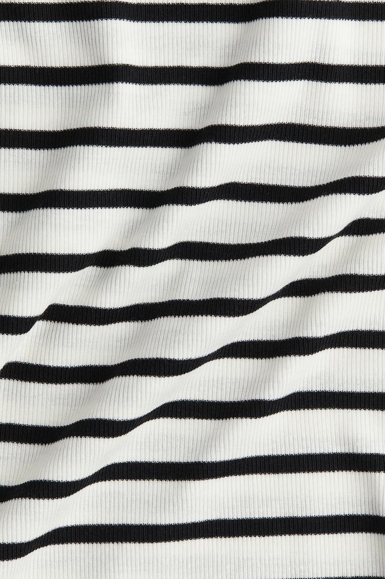 ribbed jersey top