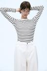 ribbed jersey top