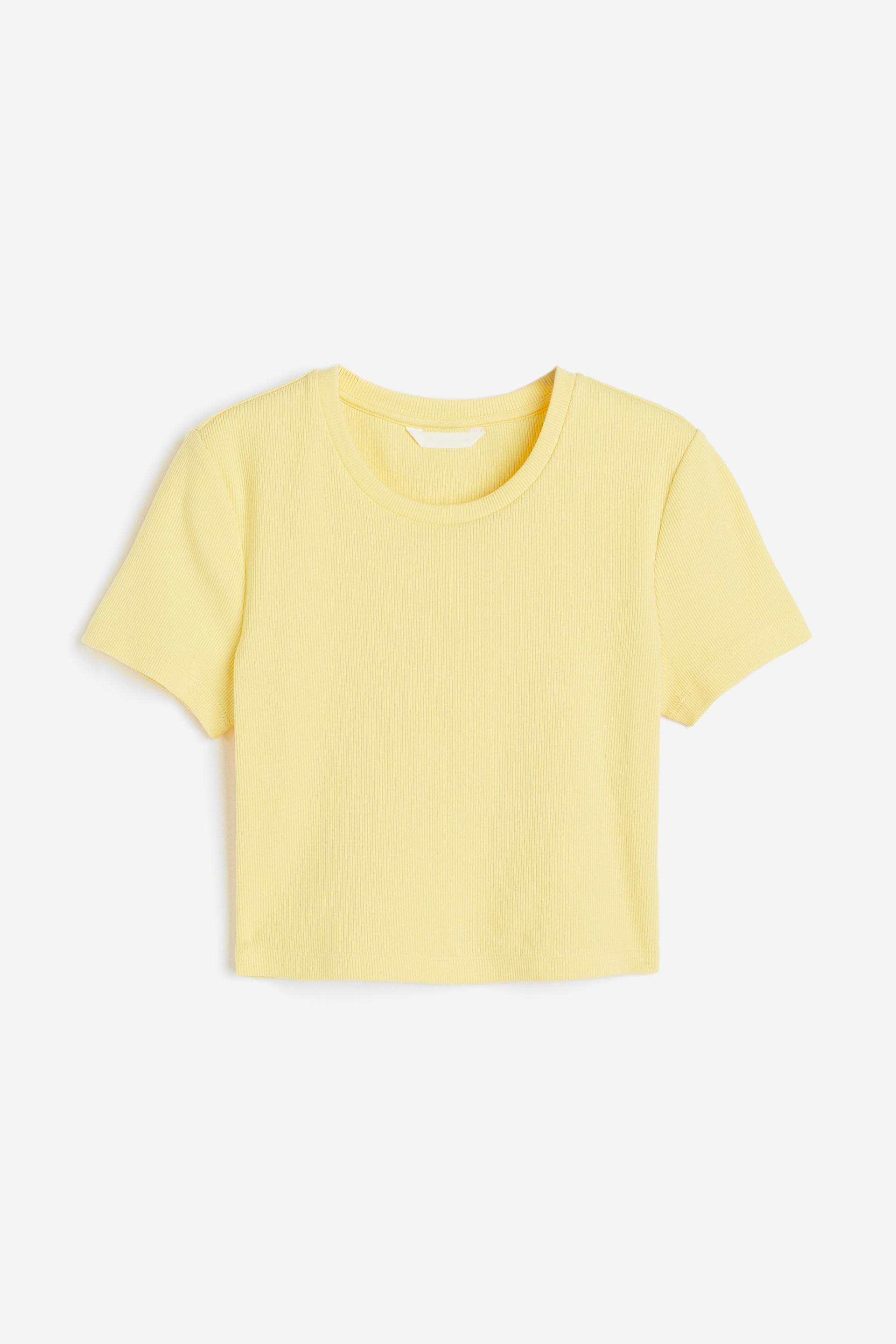 ribbed jersey top
