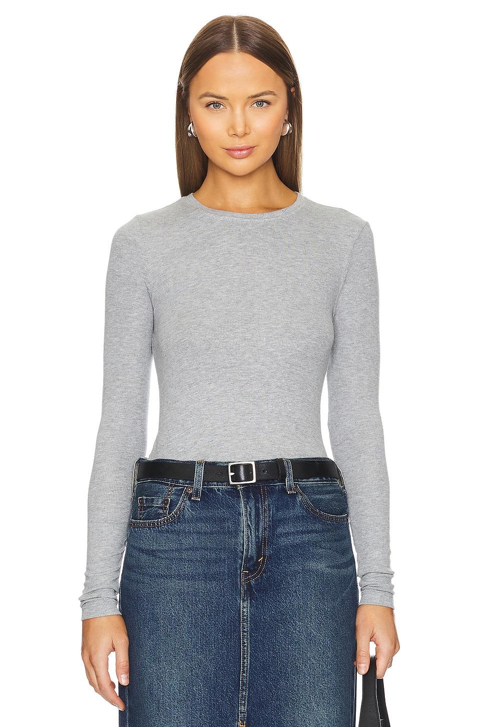 ribbed long sleeve tee