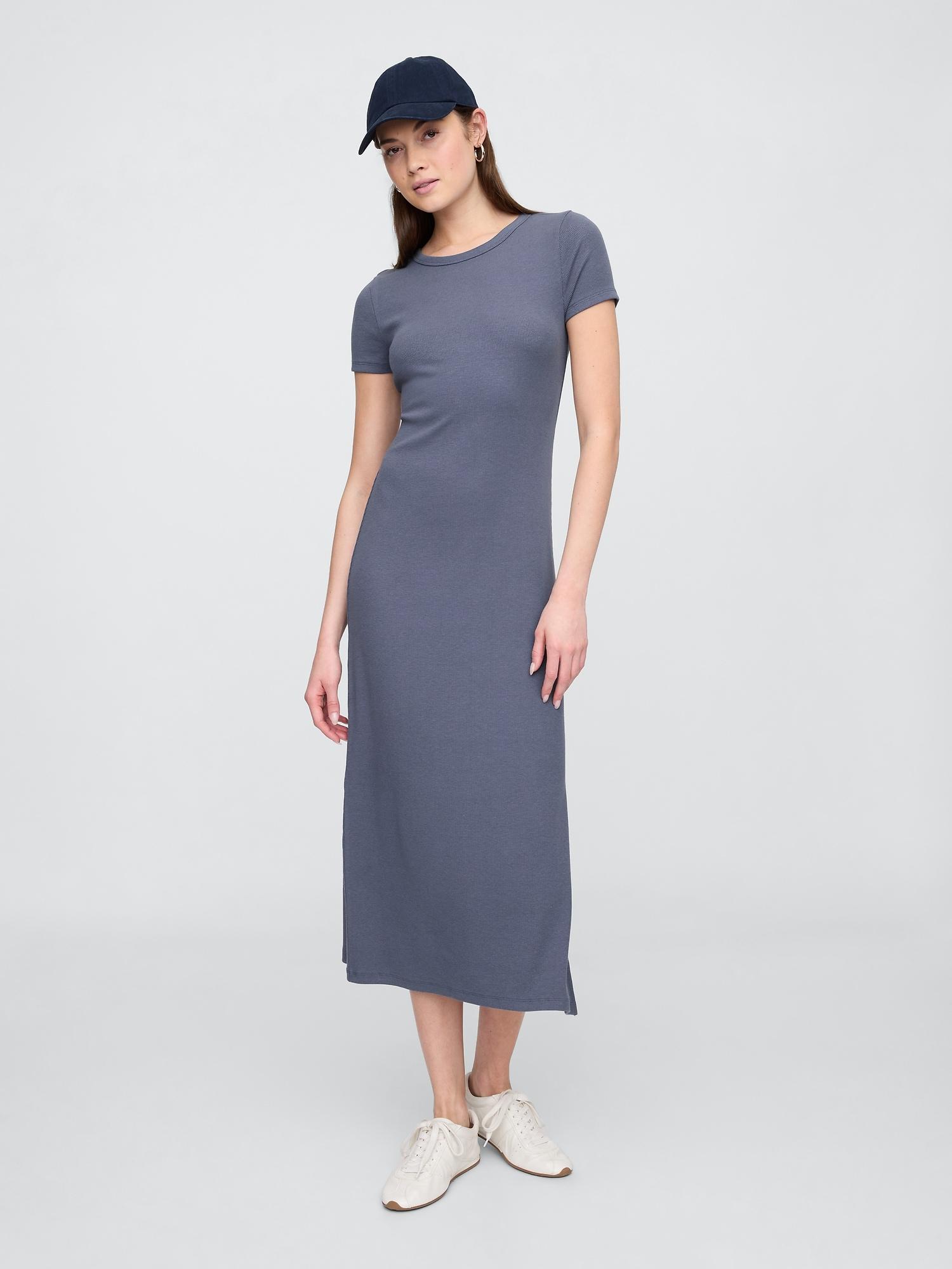 ribbed maxi dress