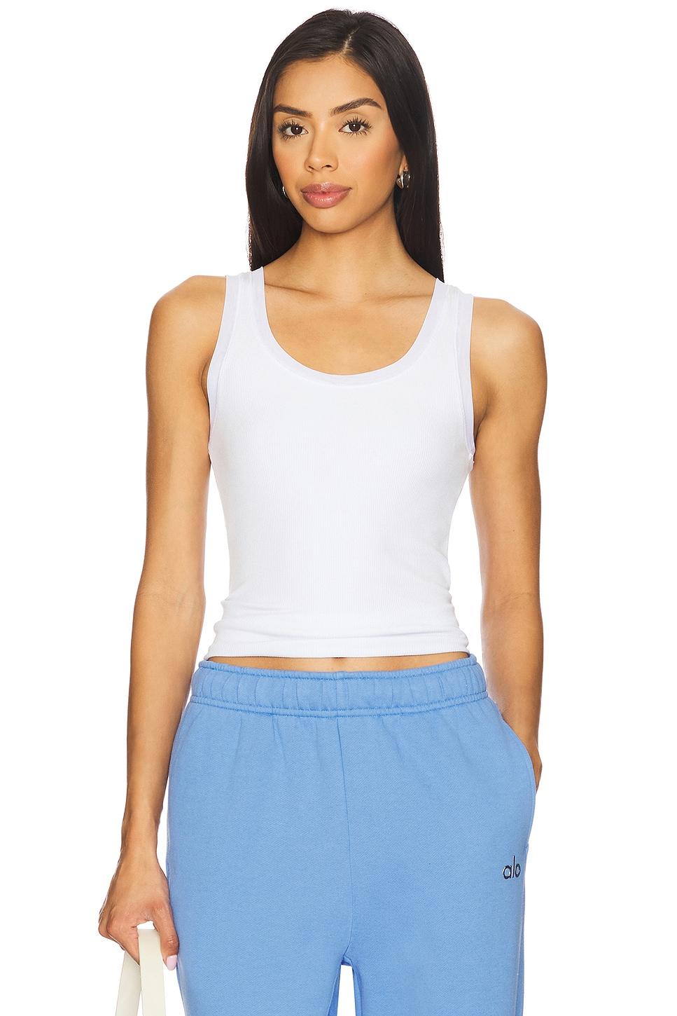 ribbed mesh secret tank top
