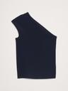 ribbed one-shoulder top