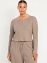 ribbed pajama top