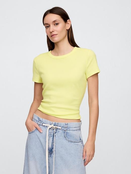 ribbed stripe t-shirt