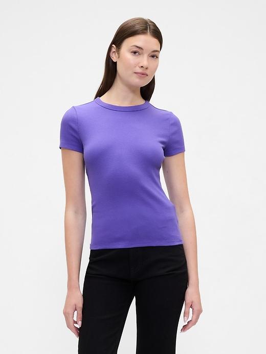 ribbed stripe t-shirt