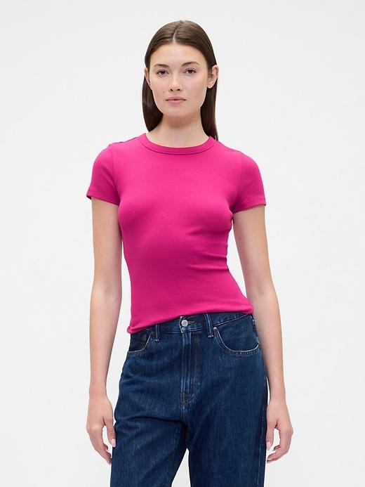 ribbed stripe t-shirt