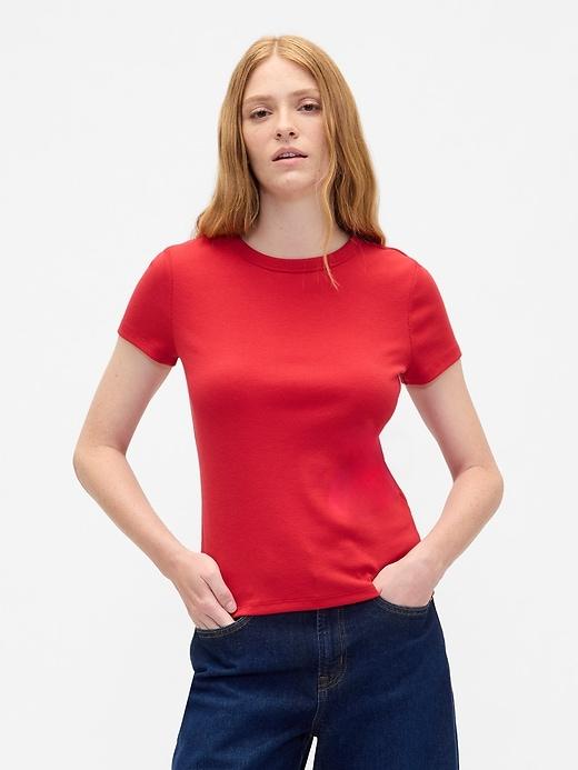 ribbed stripe t-shirt