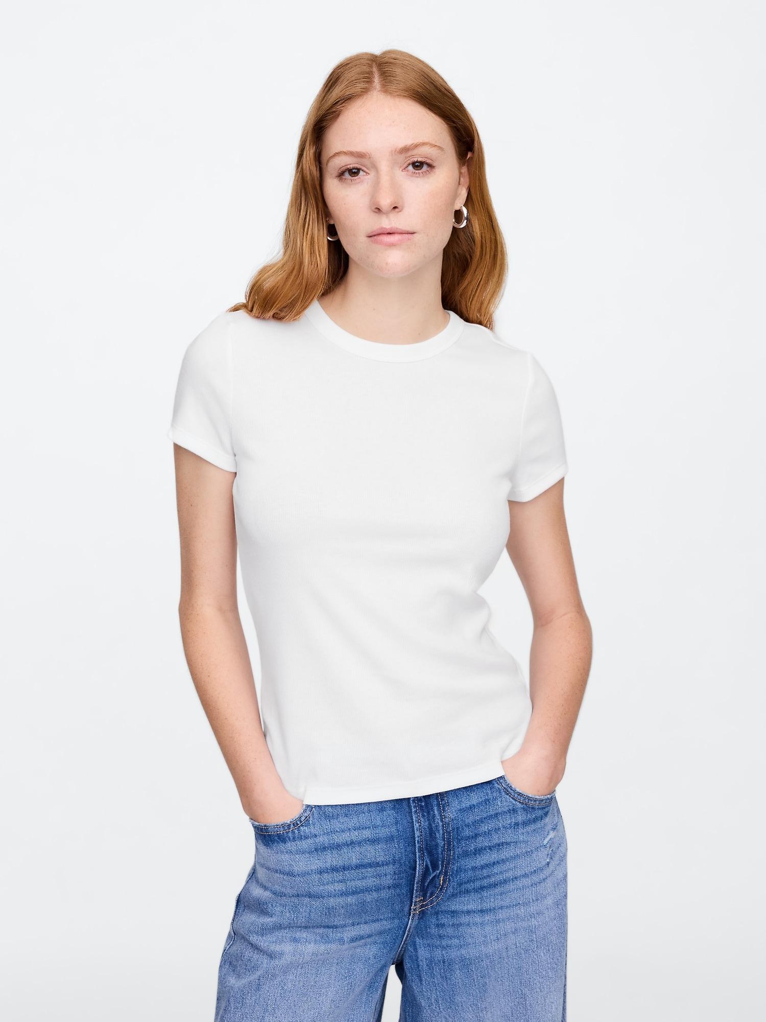 ribbed stripe t-shirt