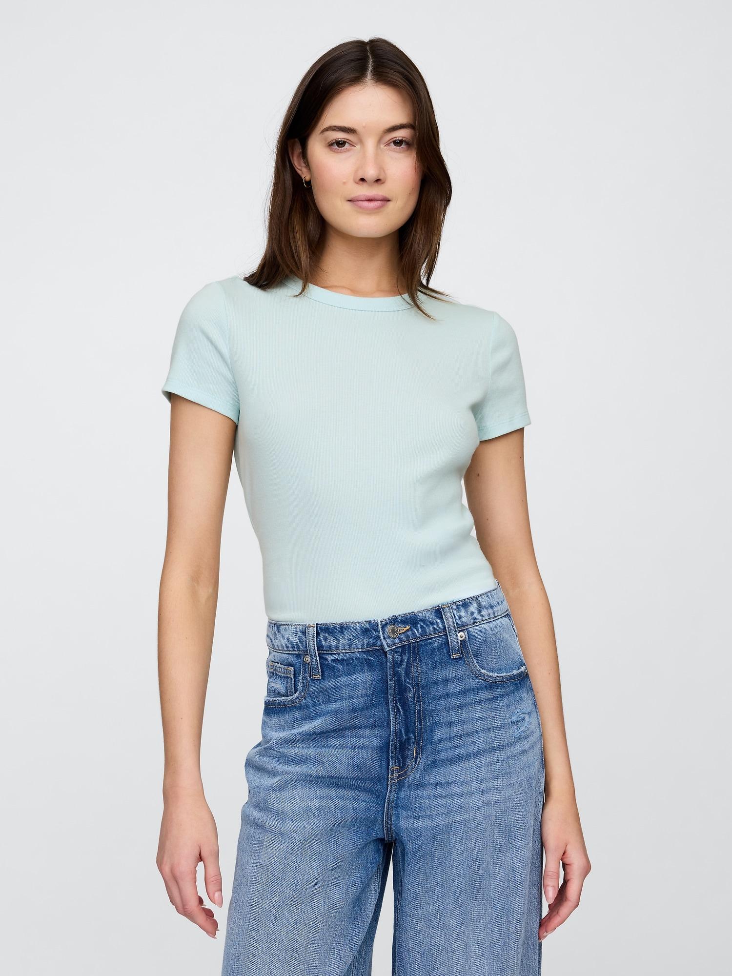 ribbed stripe t-shirt