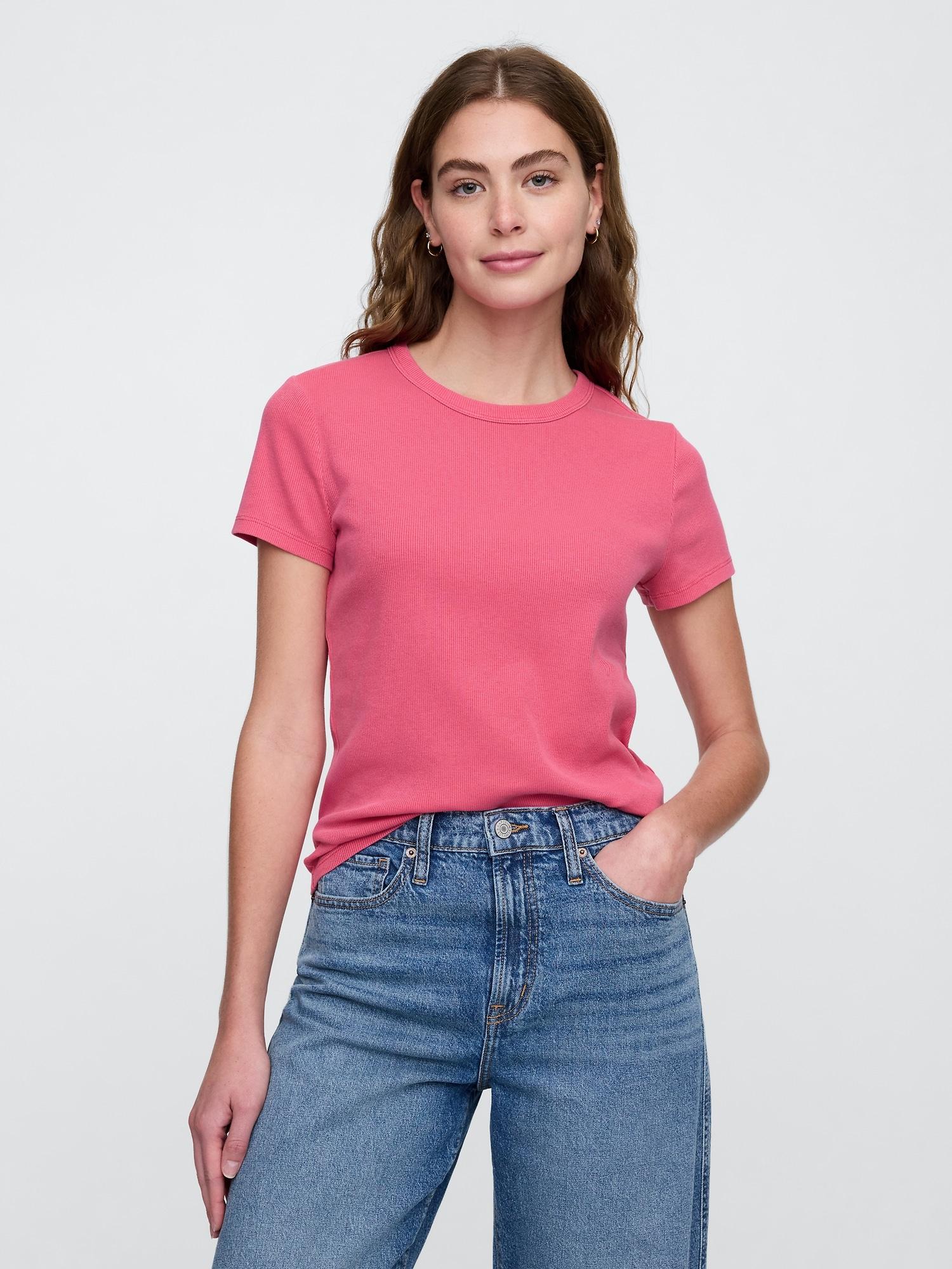 ribbed stripe t-shirt