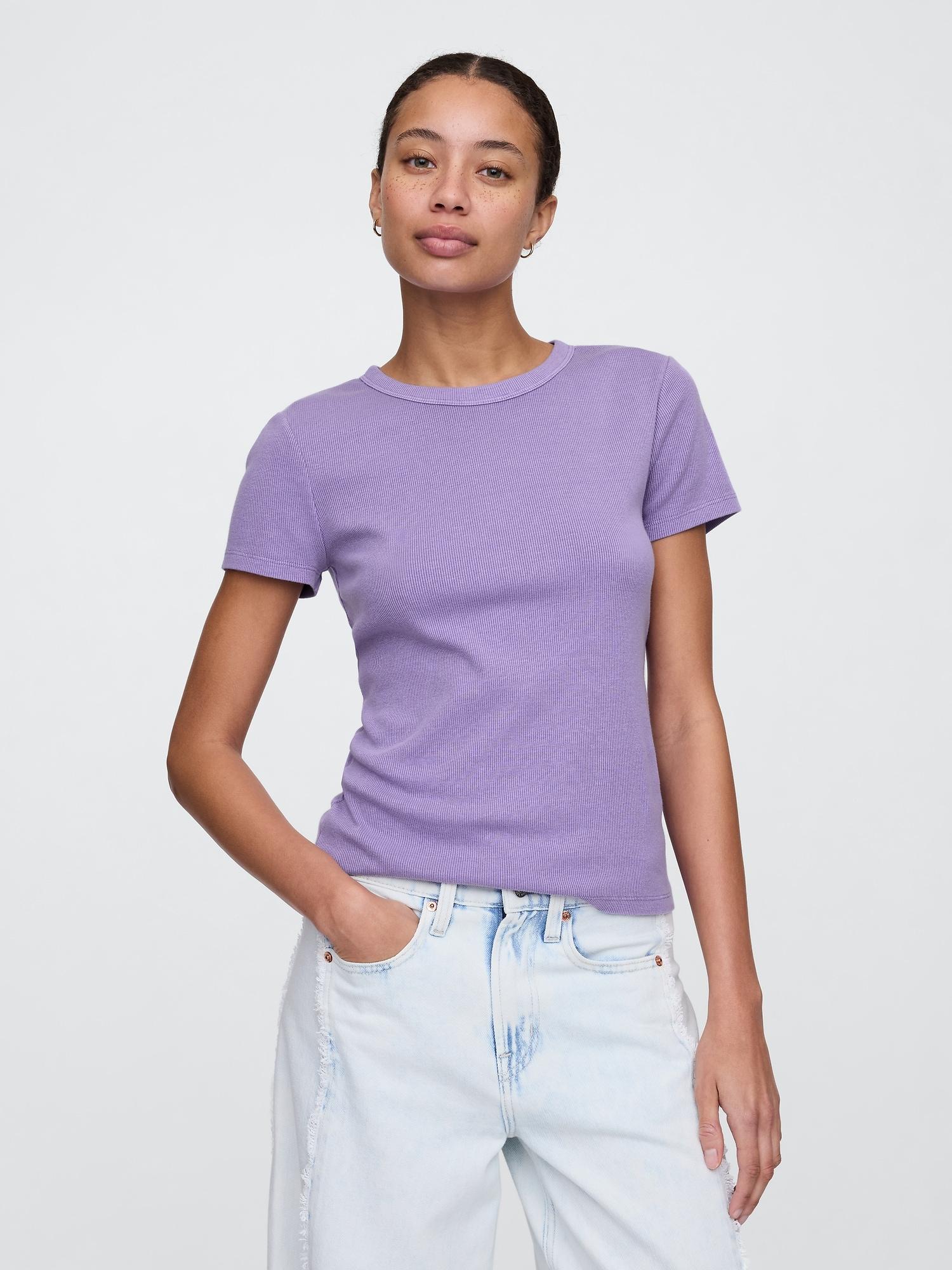 ribbed stripe t-shirt
