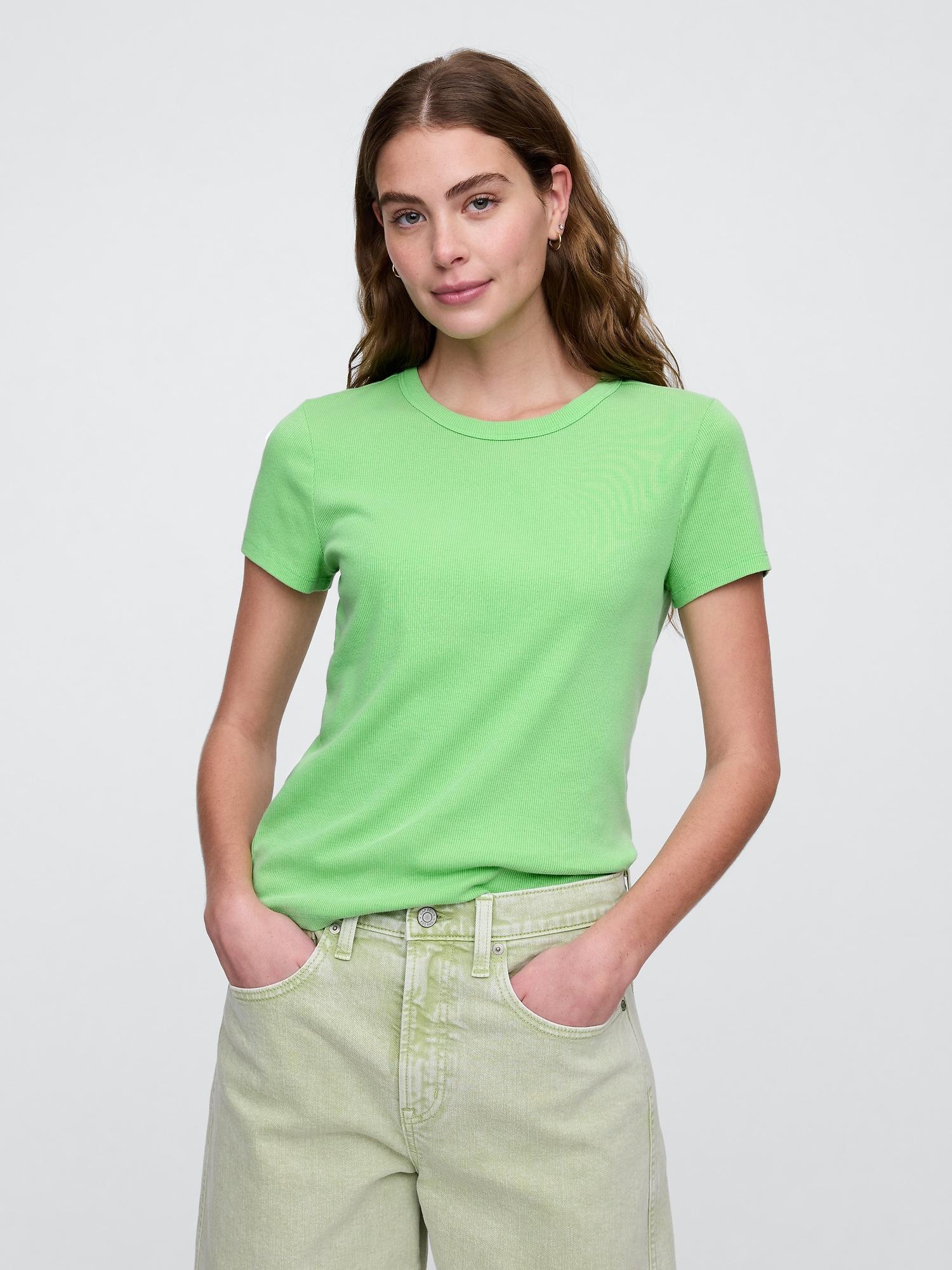 ribbed stripe t-shirt