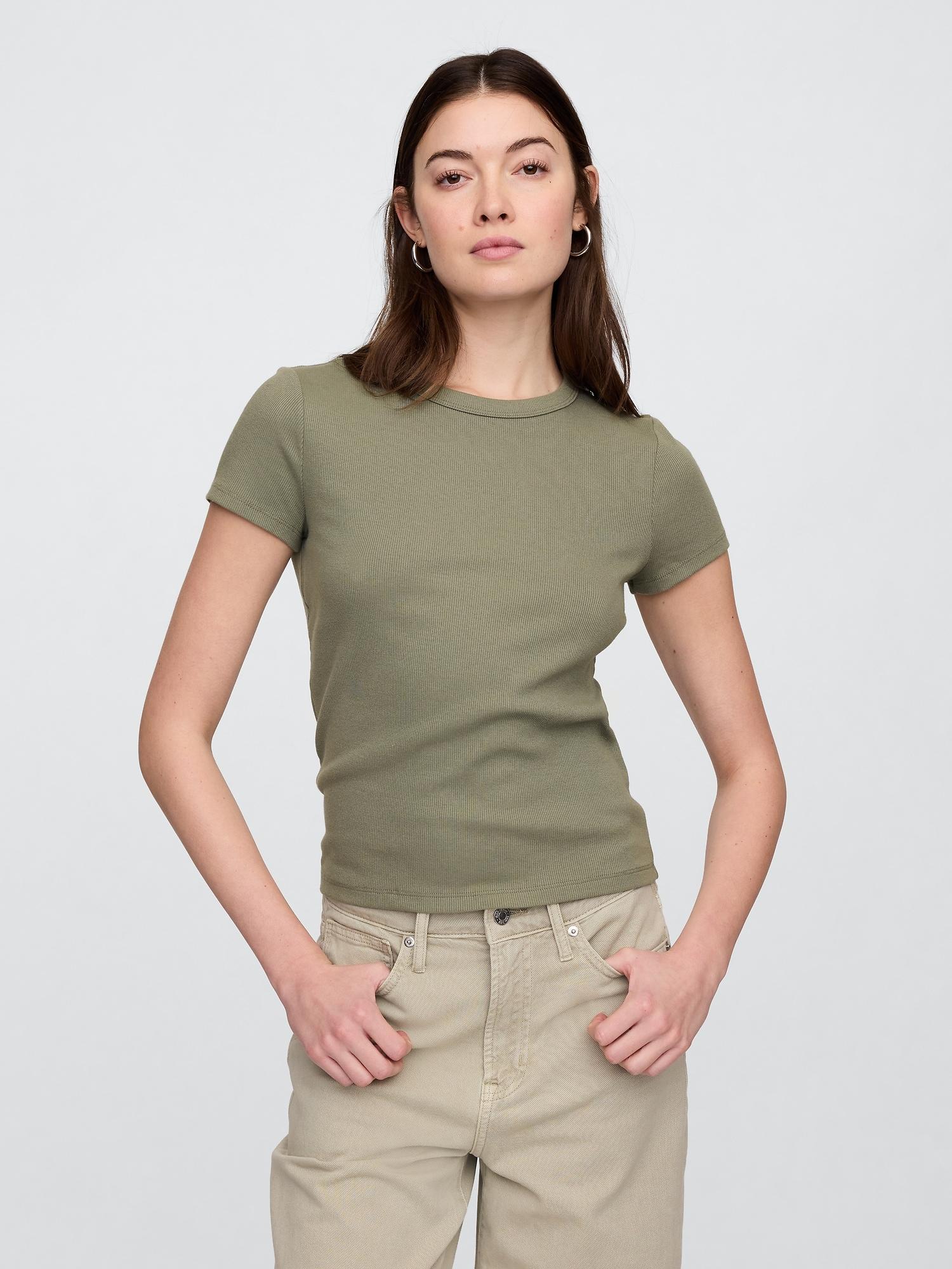 ribbed stripe t-shirt