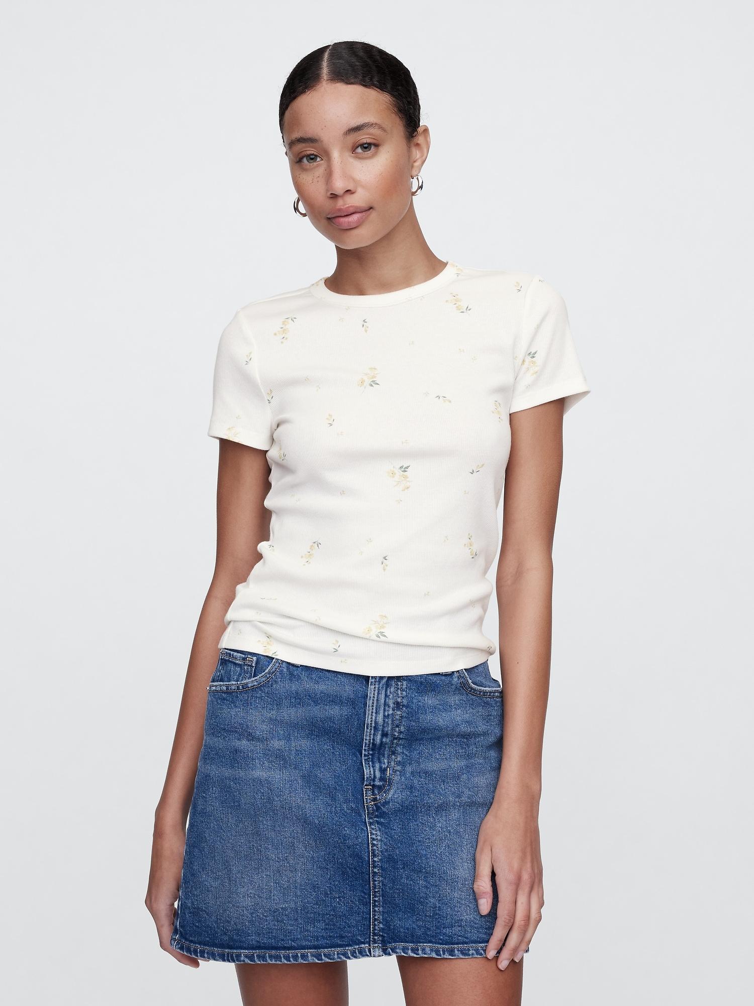 ribbed stripe t-shirt