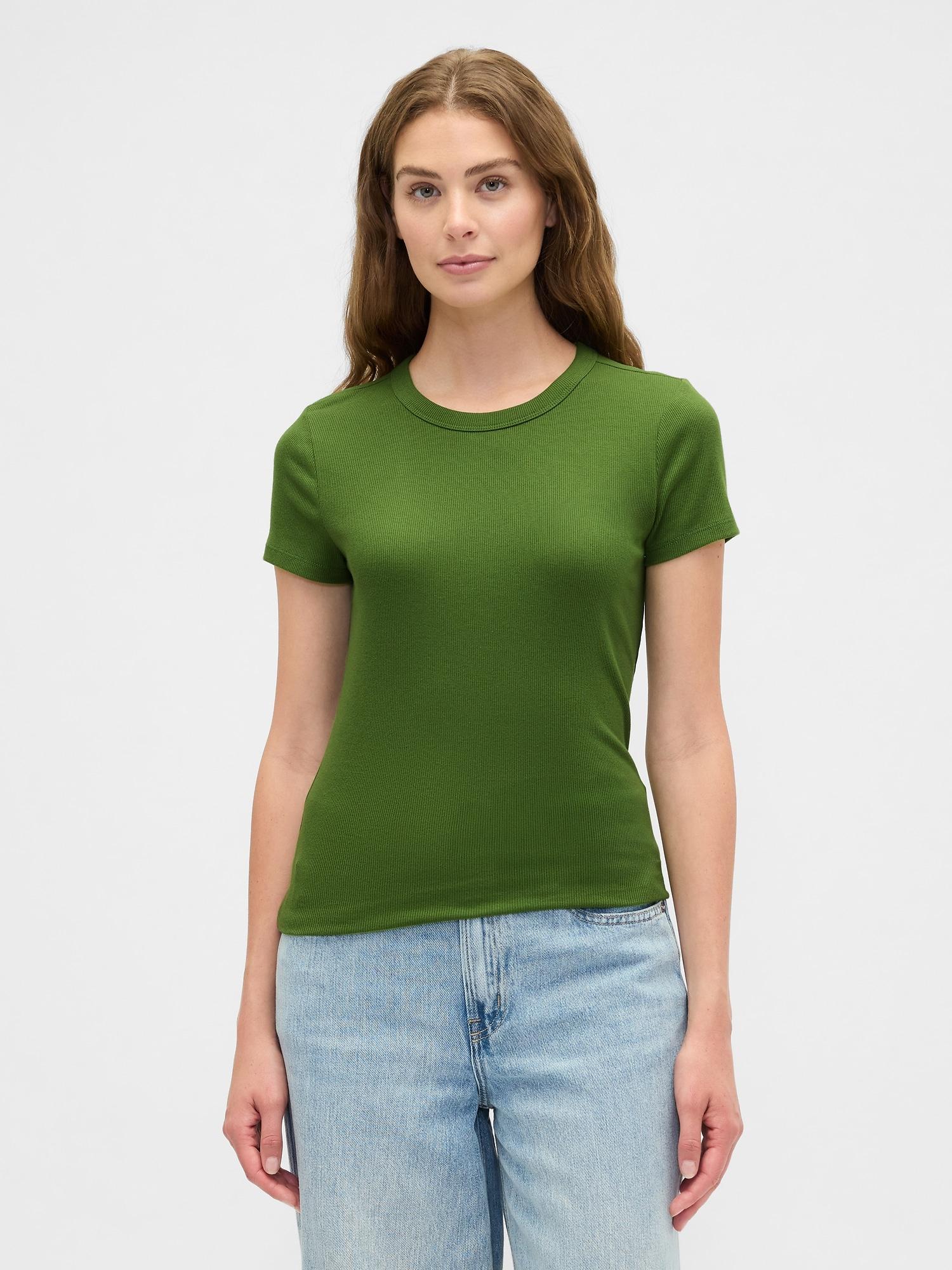 ribbed stripe t-shirt
