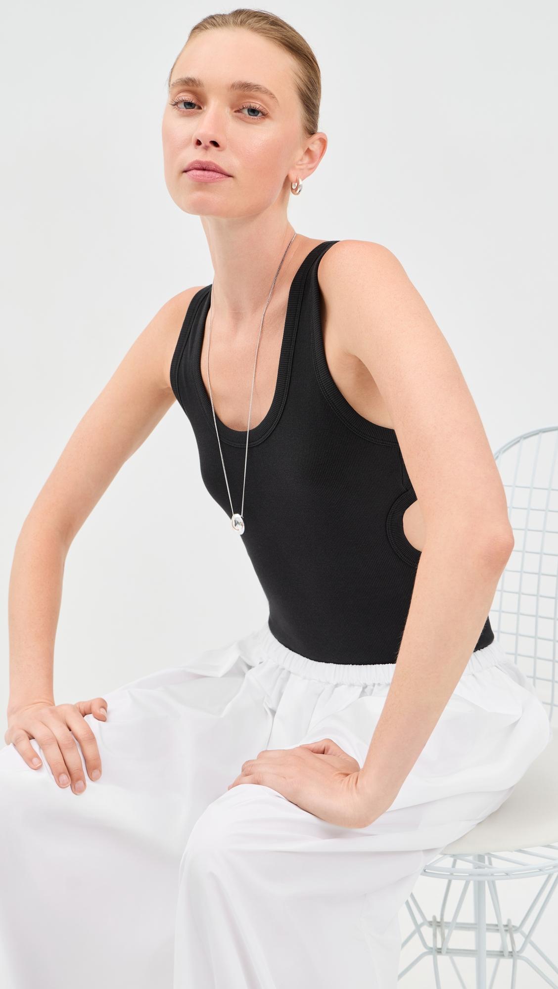 ribbed t racerback tank