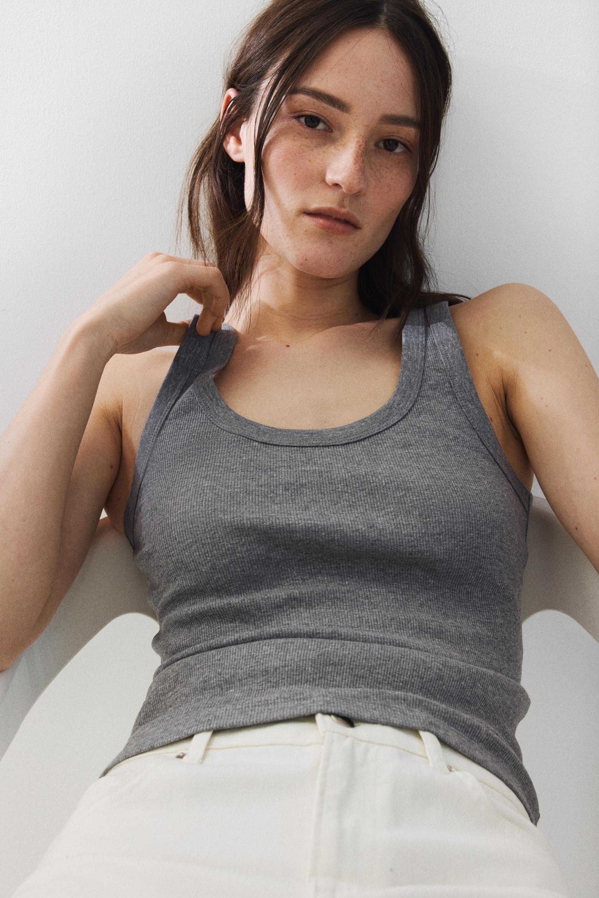 ribbed tank top