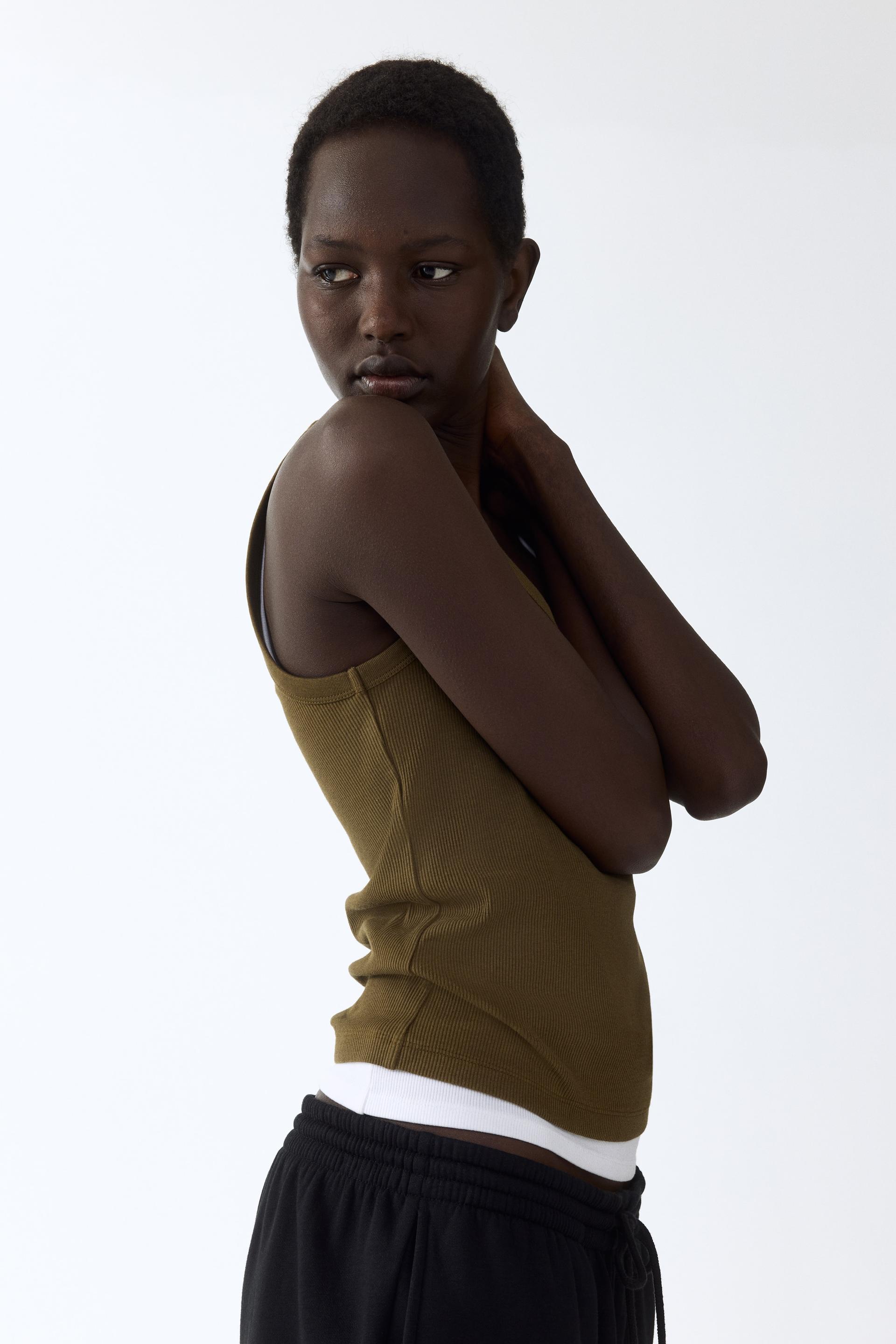 ribbed tank top