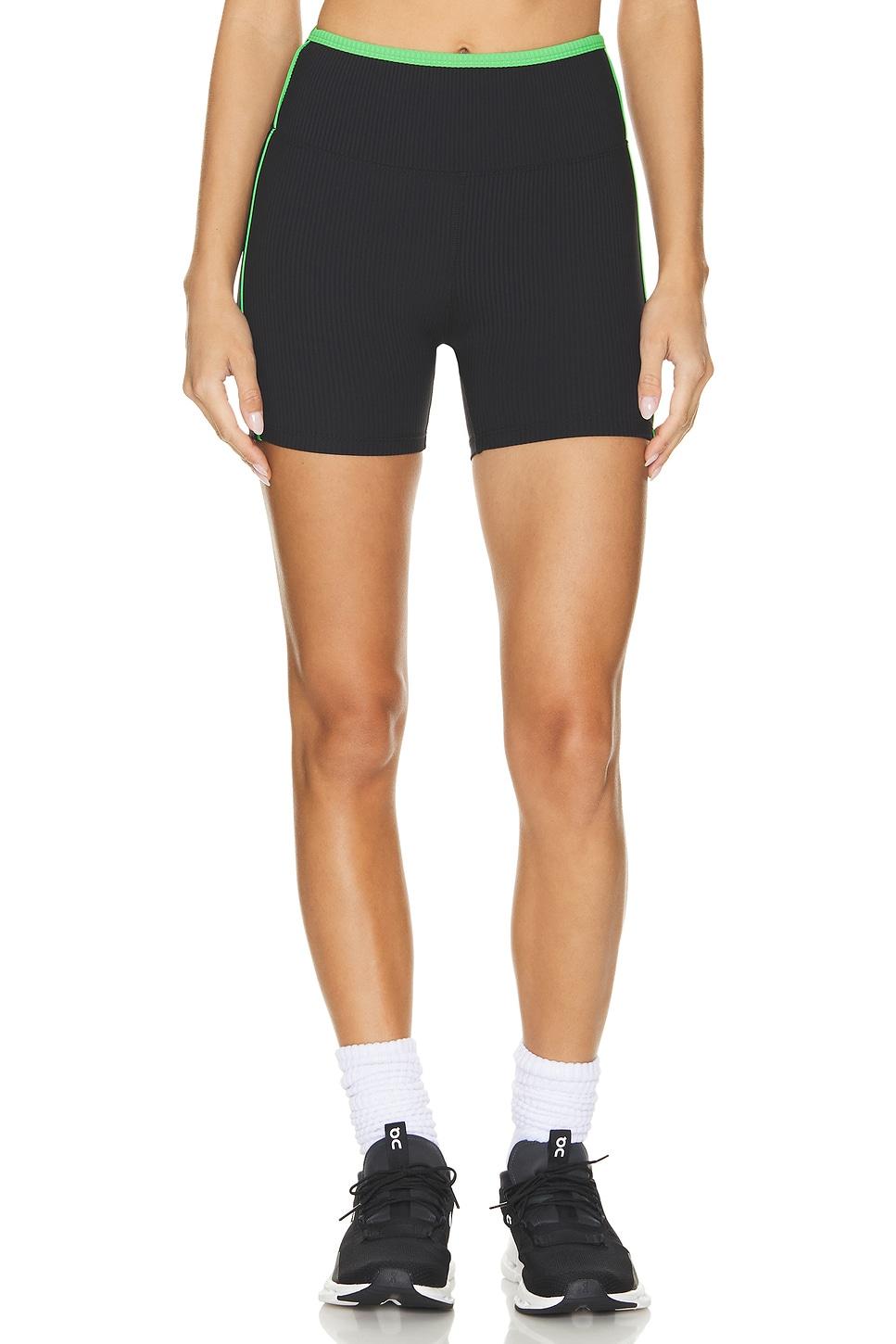 ribbed track short