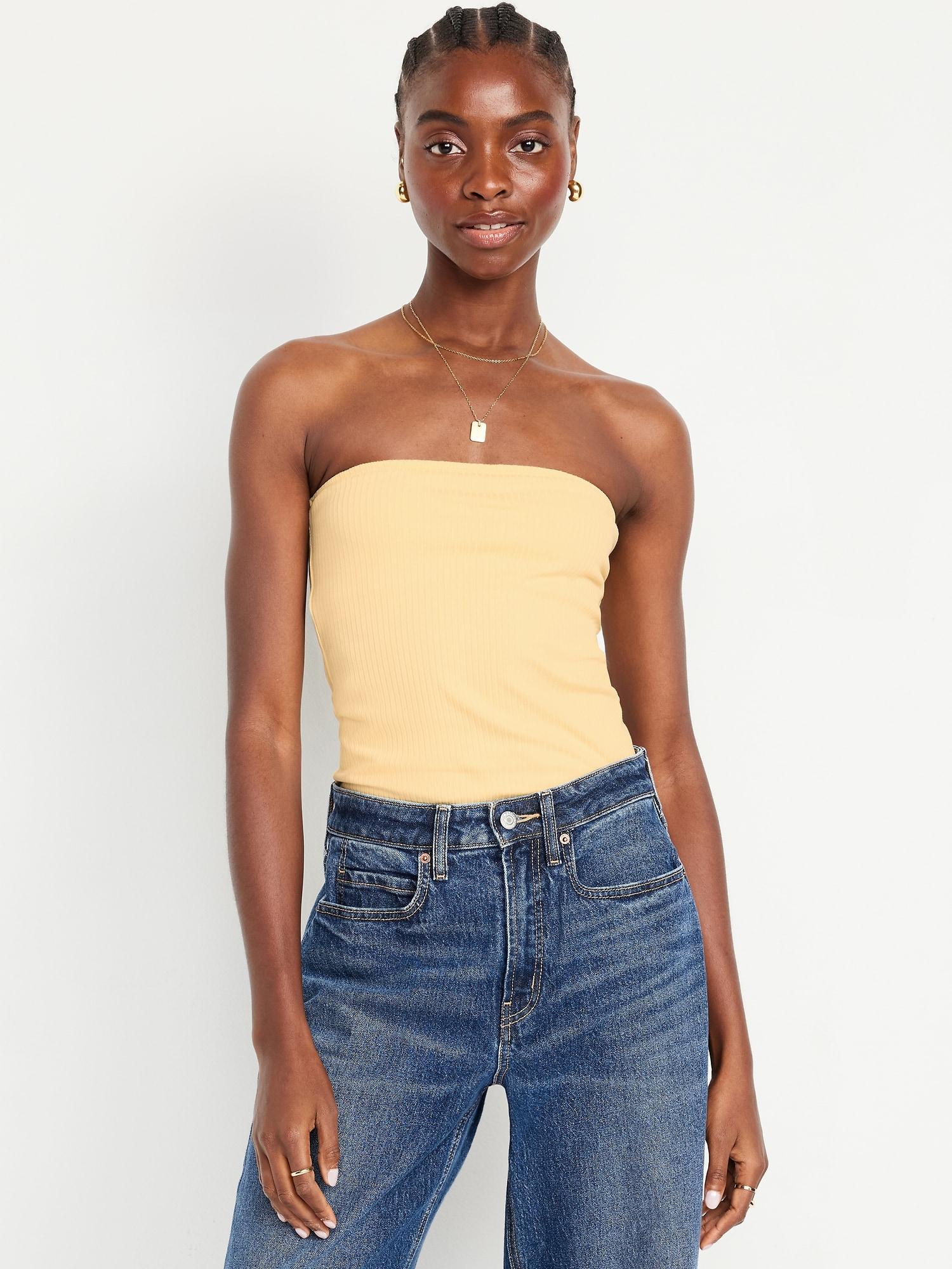 ribbed tube top