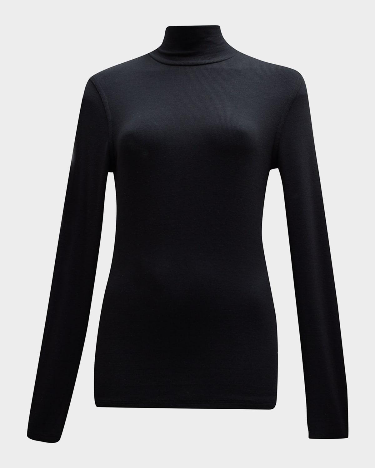 ribbed turtleneck top