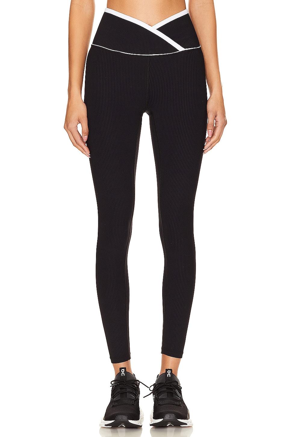 ribbed two tone veronica legging