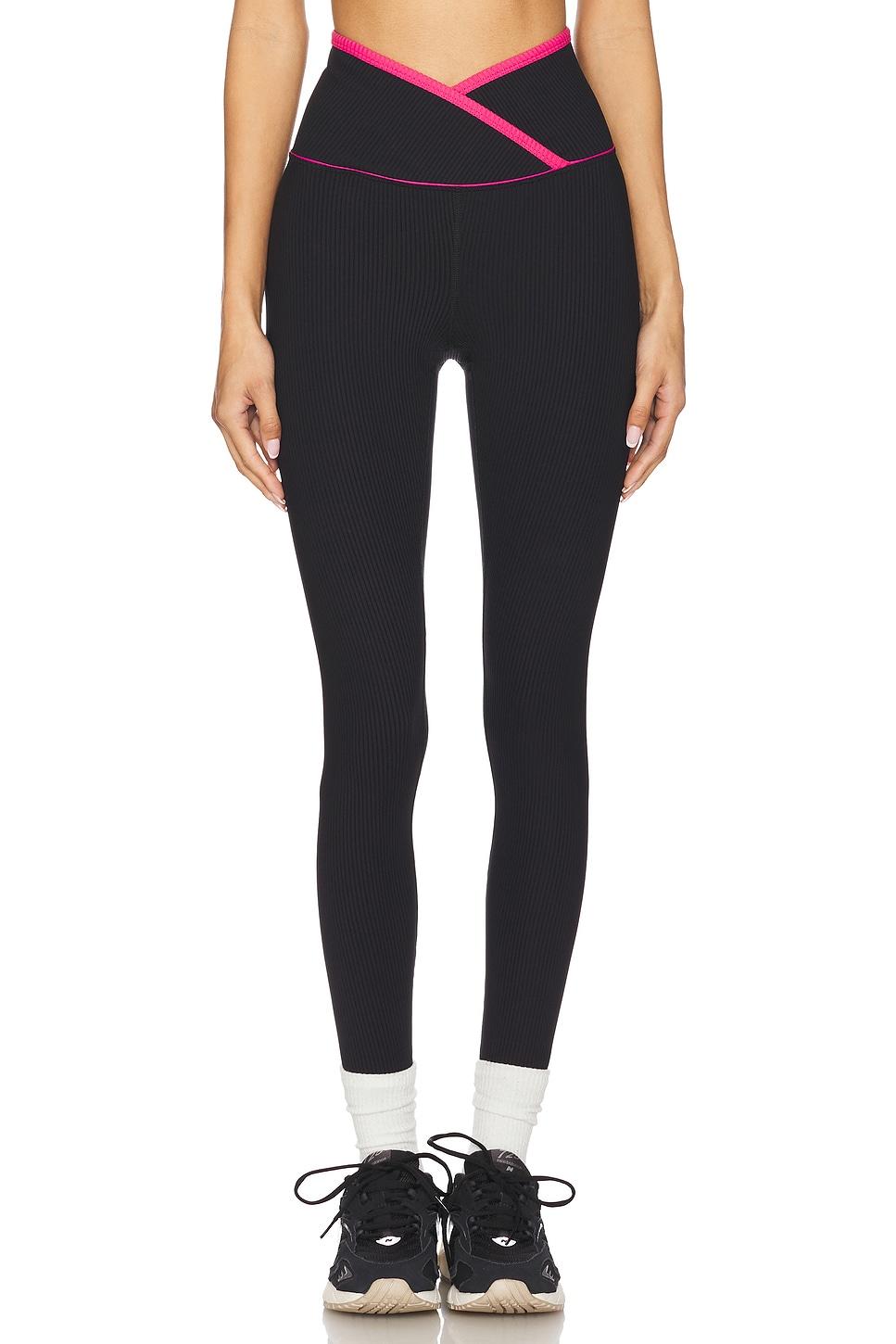 ribbed two tone veronica legging