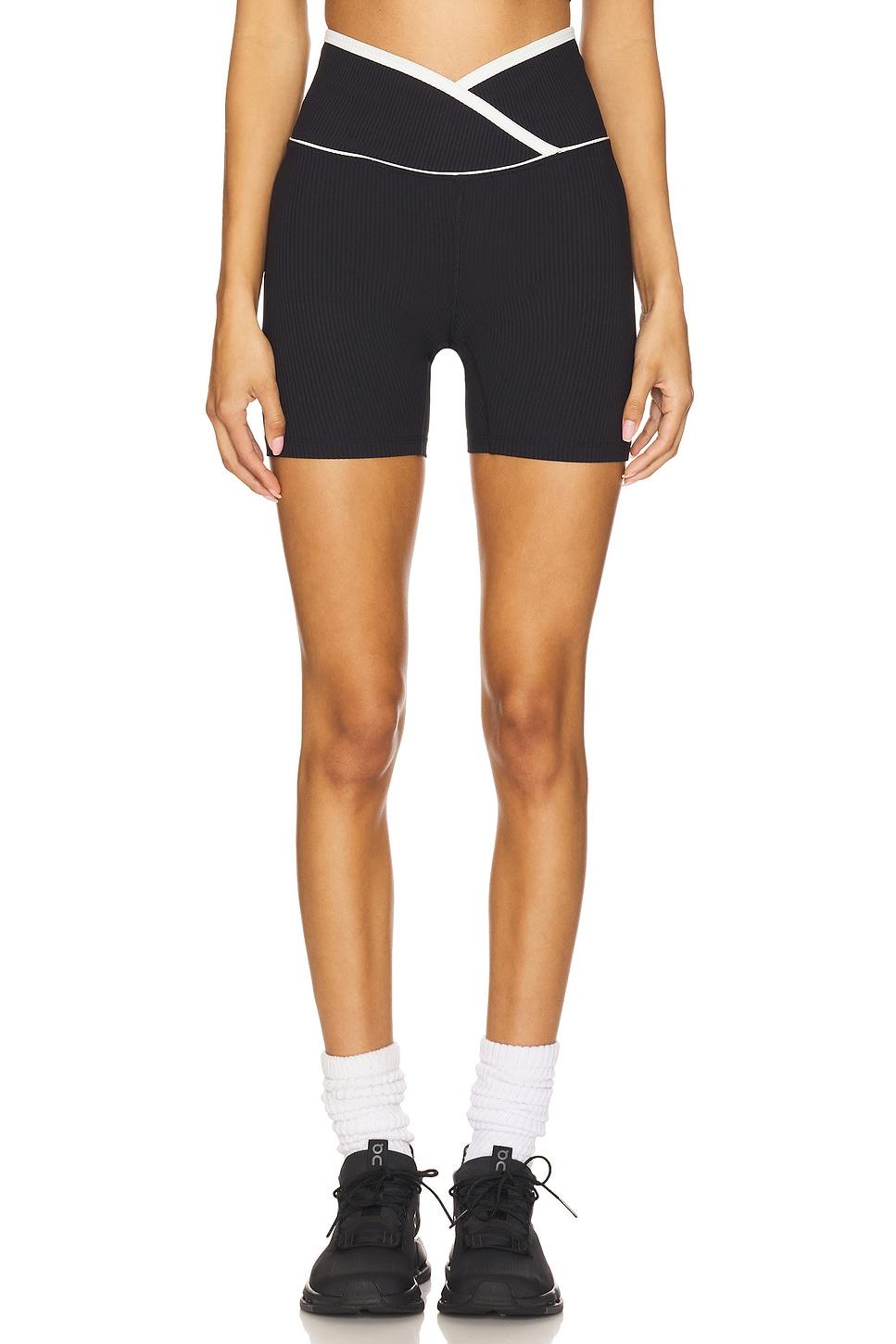 ribbed two tone veronica short