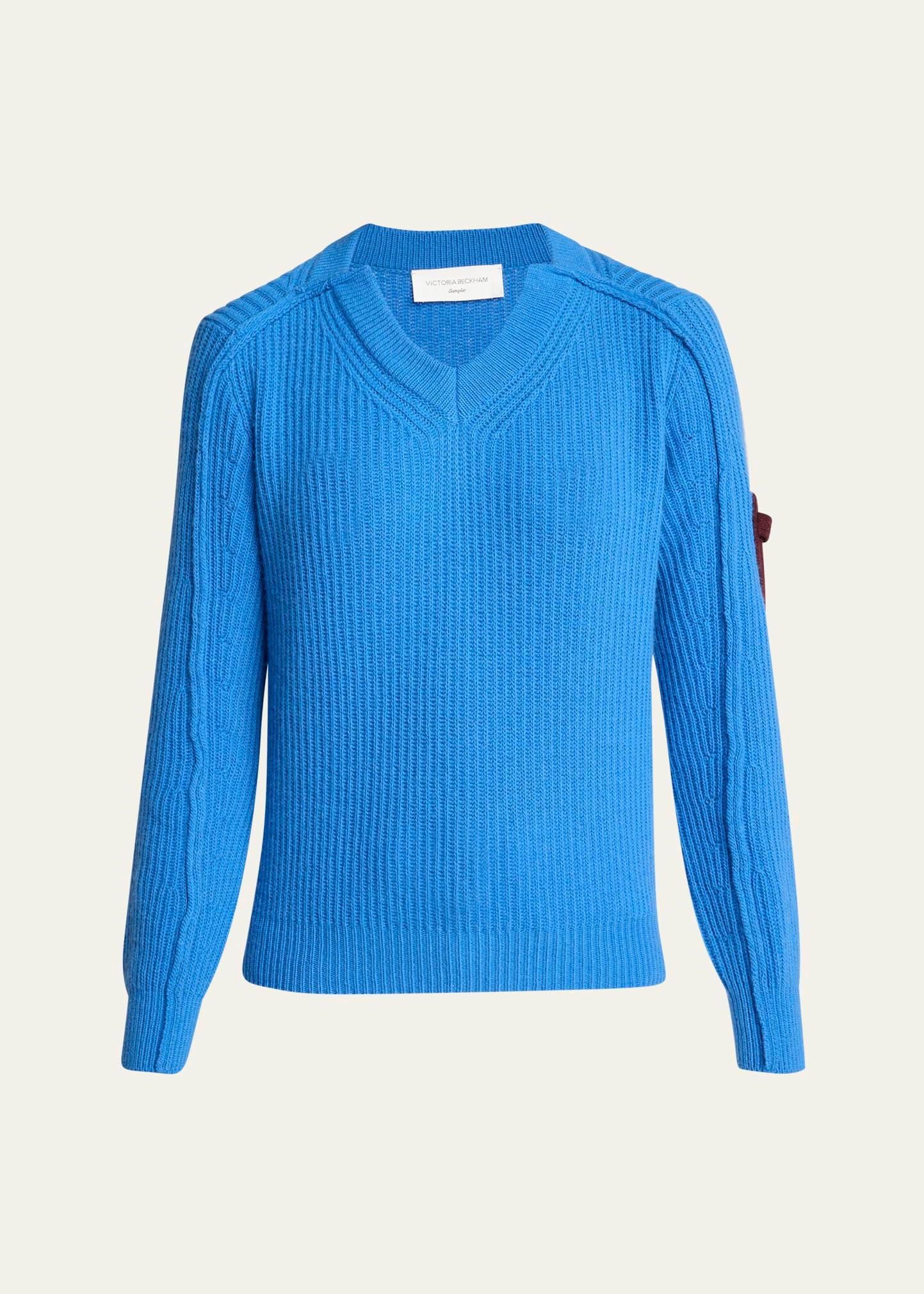 ribbed wool cashmere sweater