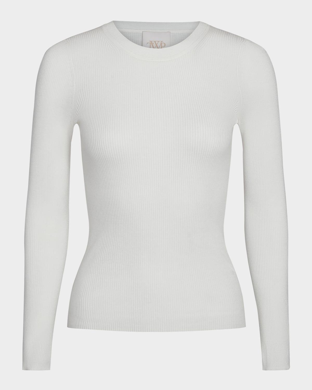 ribbed wool pullover