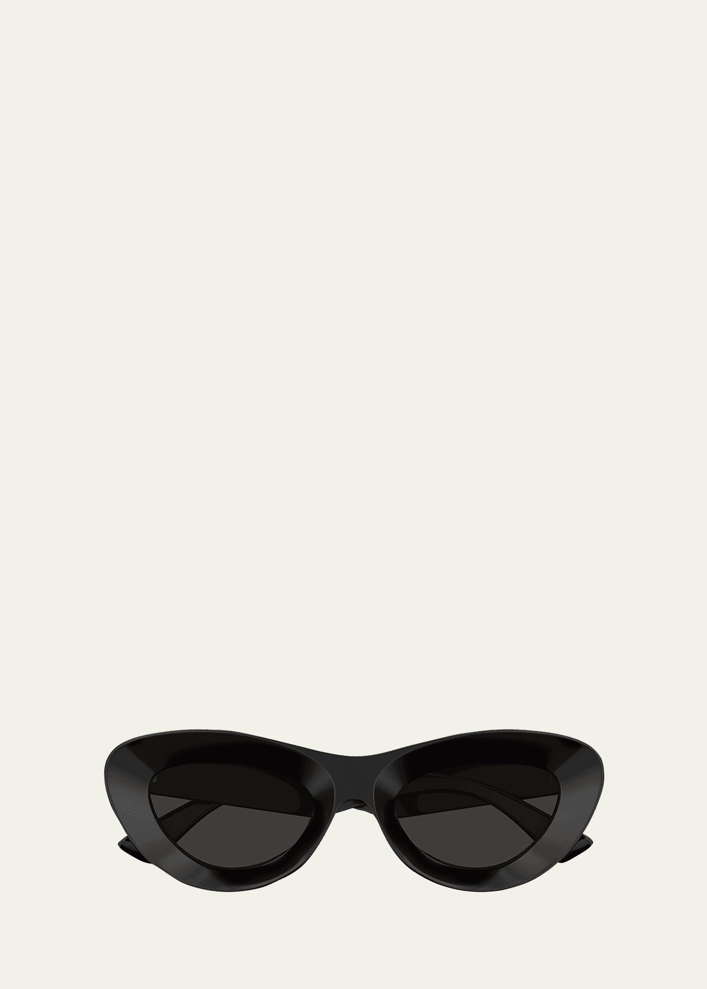 ribbon plastic cat-eye sunglasses