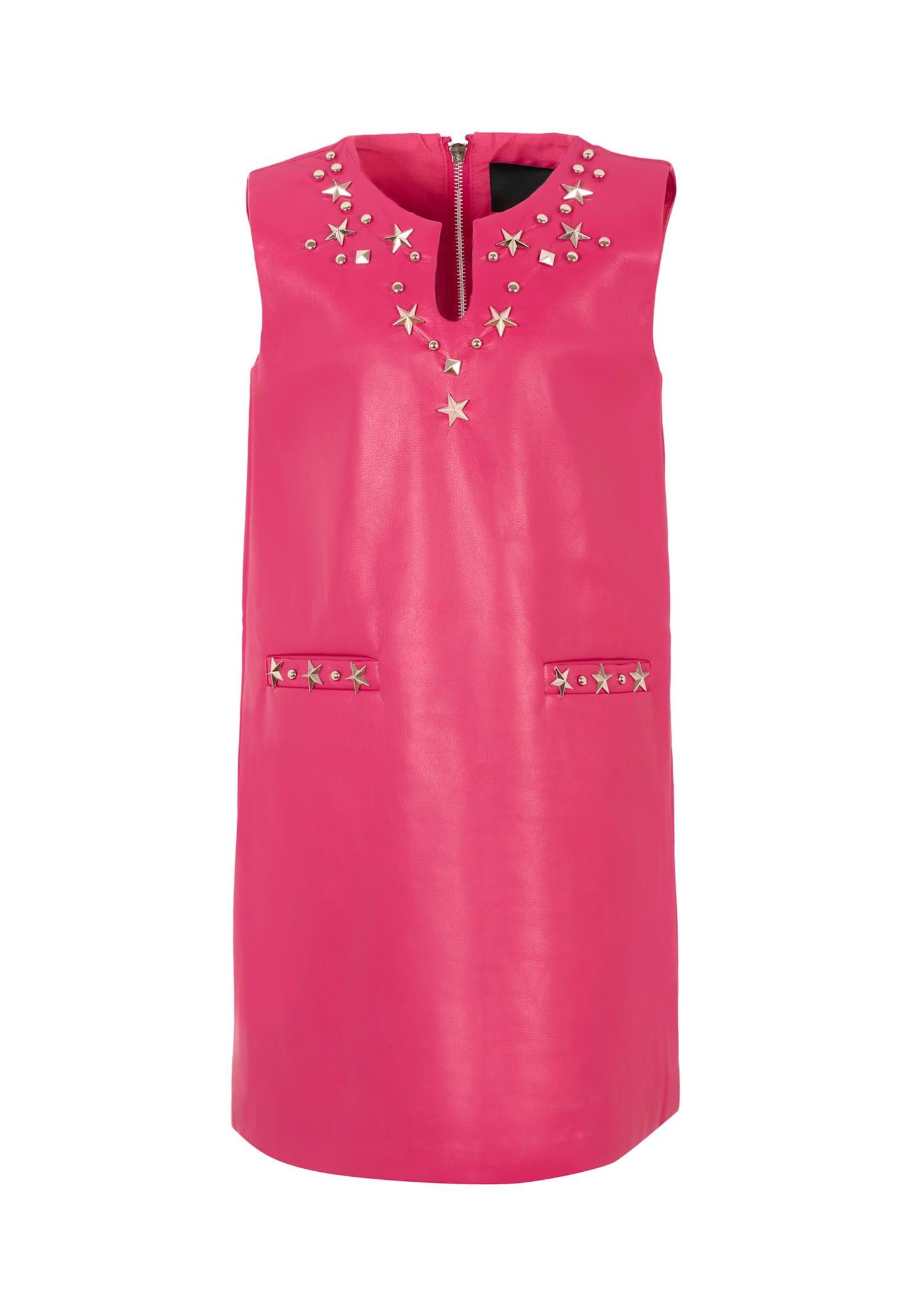 richmond fuchsia dress for girl with studs