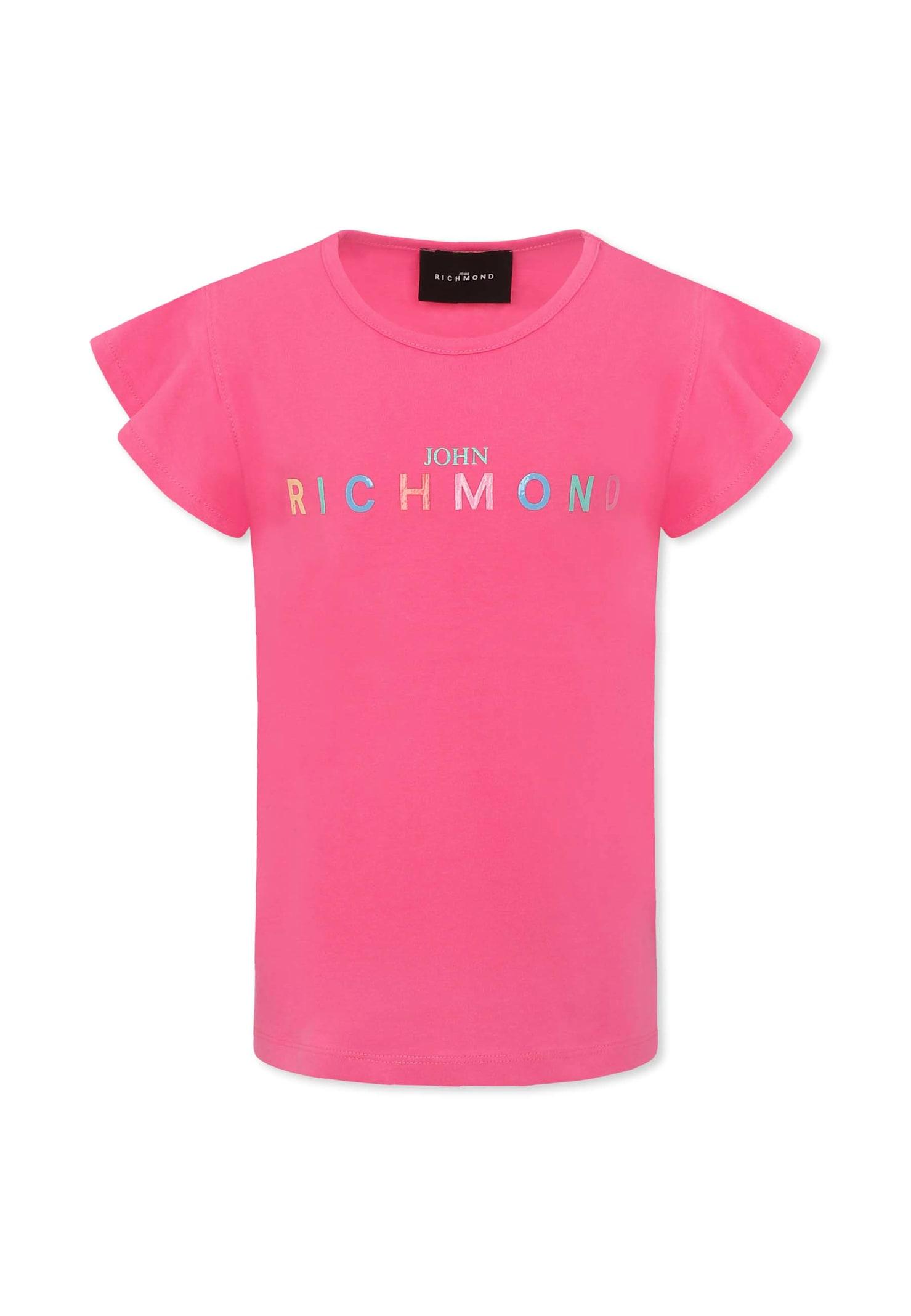 richmond fuchsia t-shirt for girl with logo