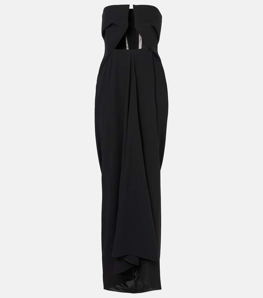 rick owens amphora prong wool grain de poudre gown