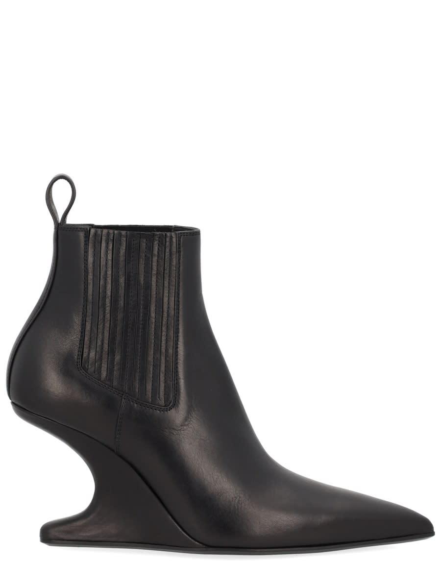 rick owens ankle sharp boot