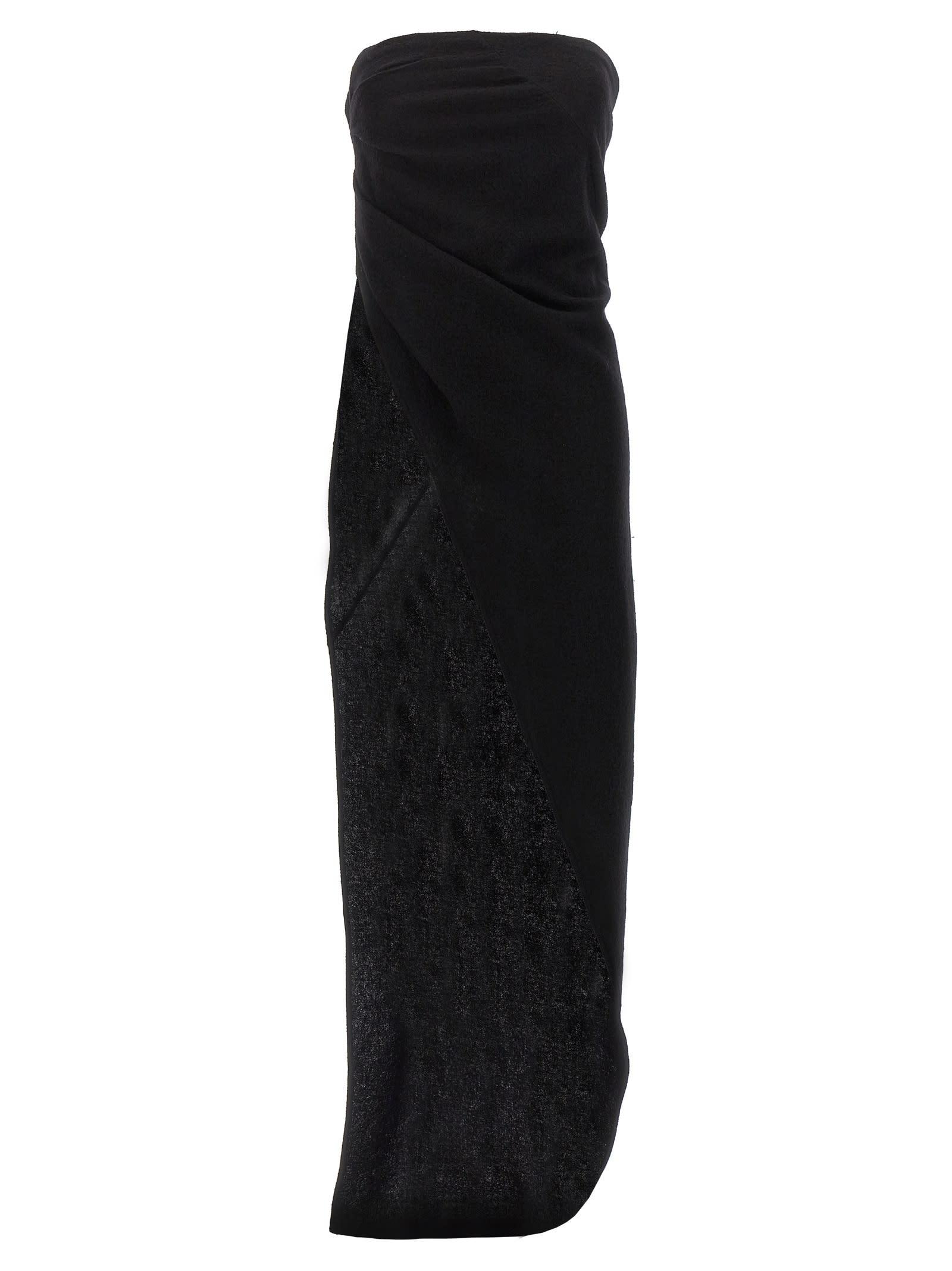 rick owens asymmetrical long top