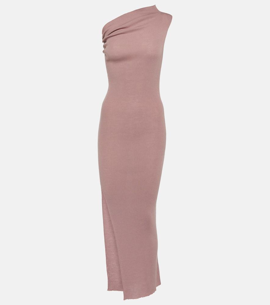 rick owens athena virgin wool maxi dress