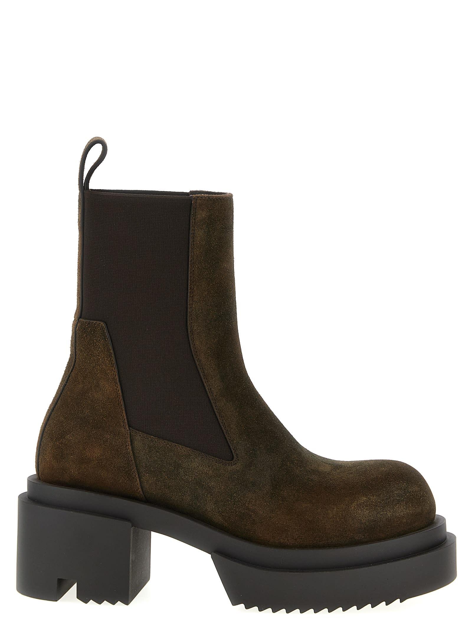 rick owens beatle bogun ankle boots
