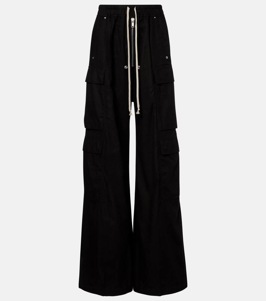 rick owens belas cotton and wool cargo pants