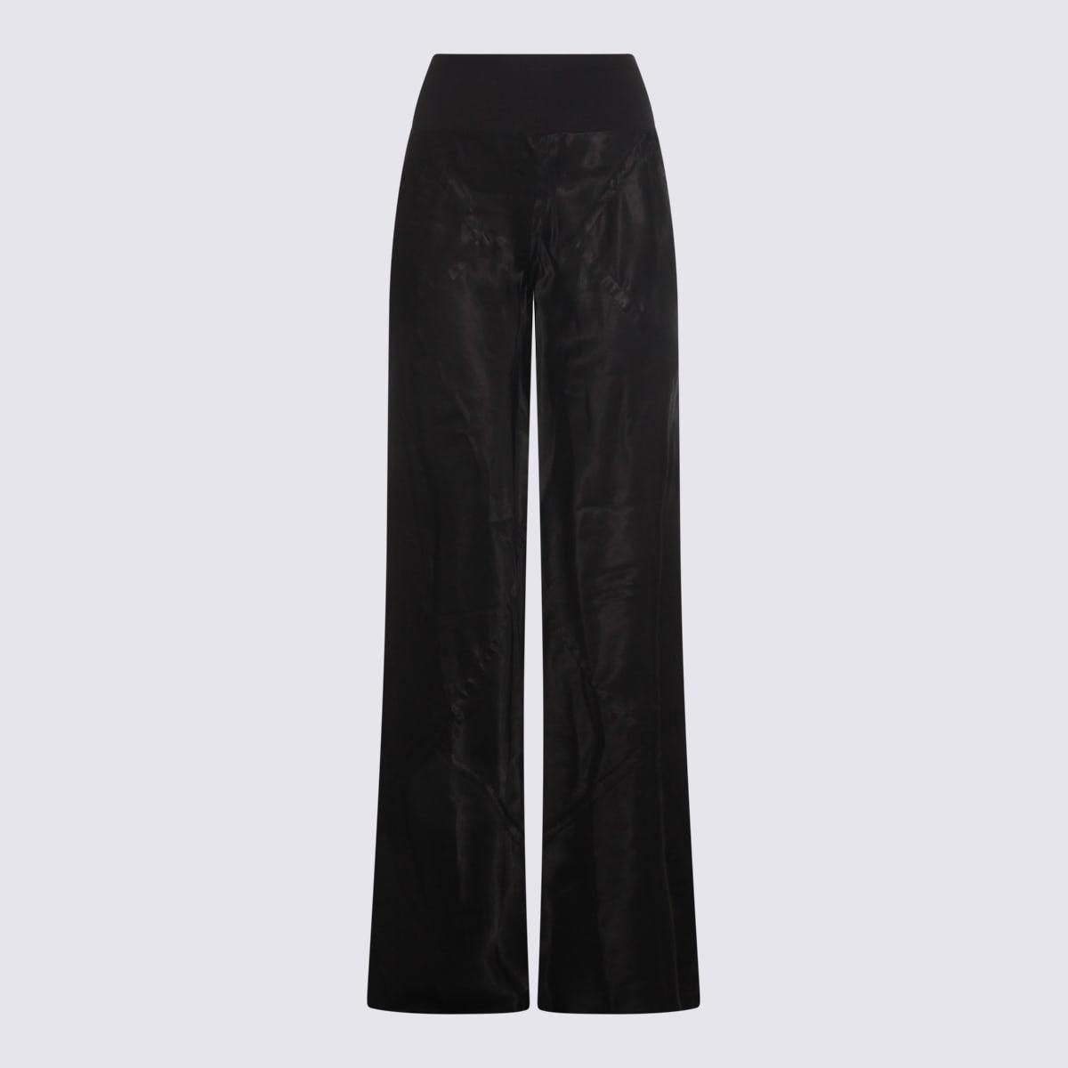 rick owens black cotton pants