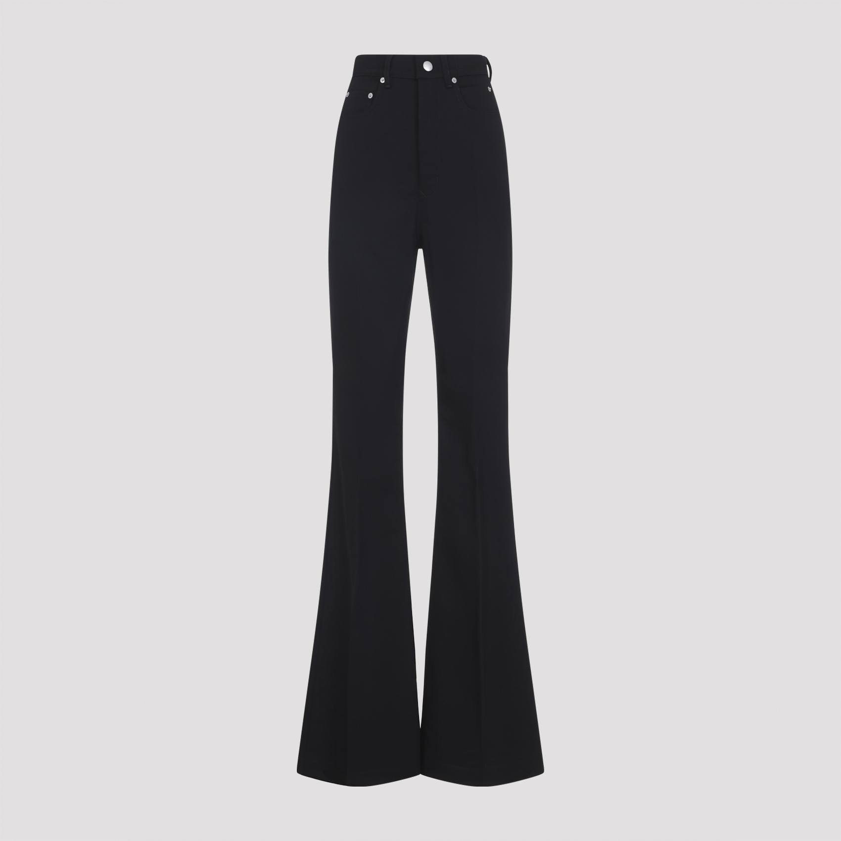 rick owens bolan bootcut pants black wool - women