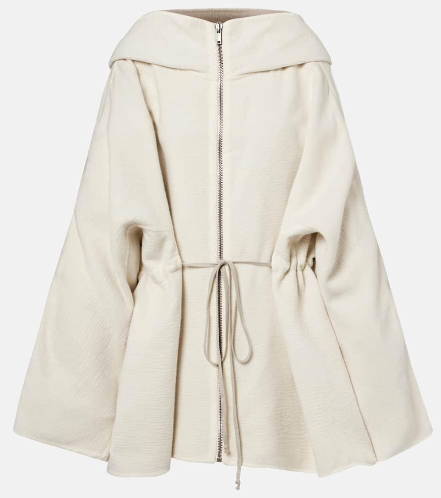 rick owens camel and wool jacket