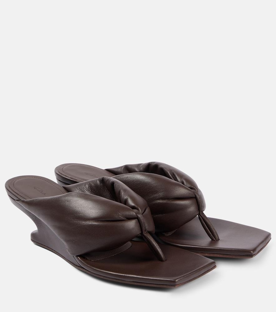 rick owens cantilever 45 leather thong sandals