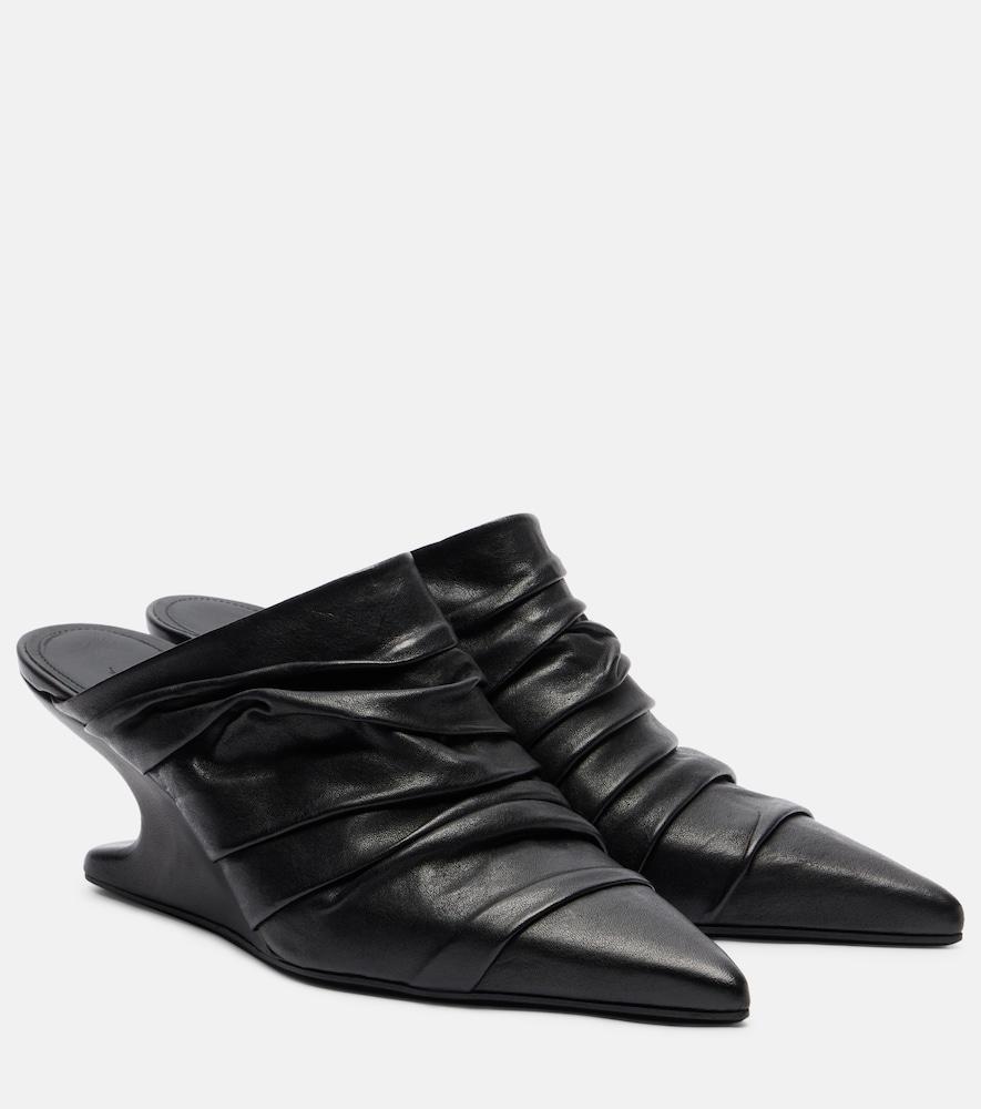rick owens cantilever 60 leather mules