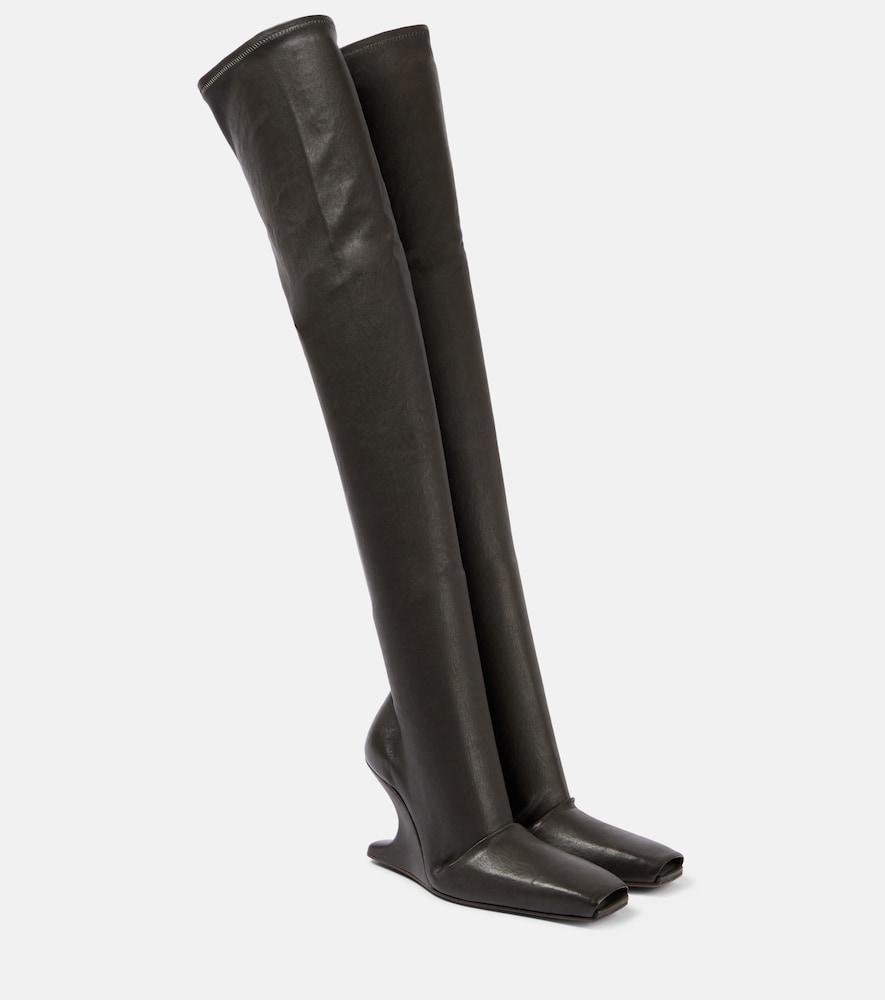 rick owens cantilever leather over