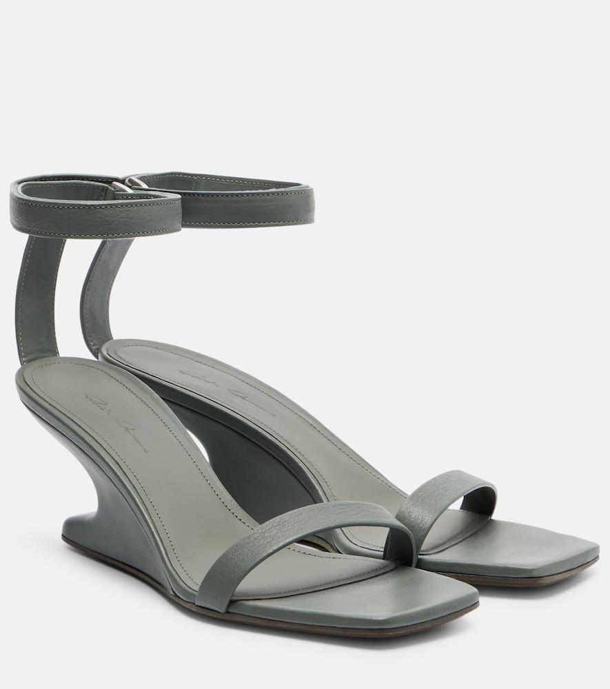 rick owens cantilever leather sandals