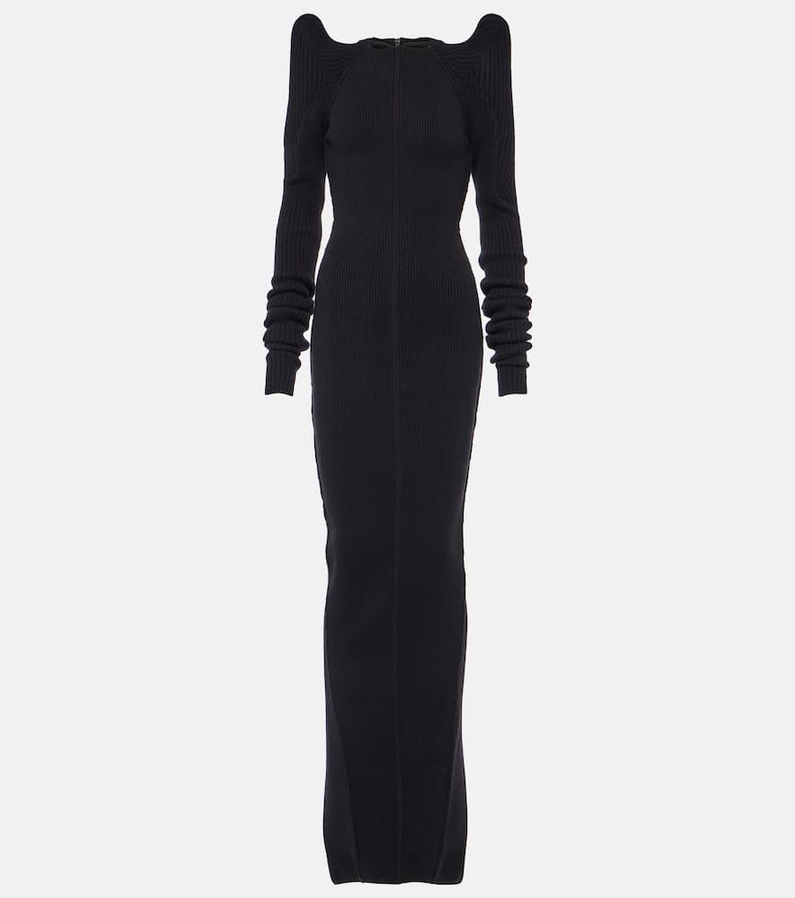 rick owens cashmere and wool gown