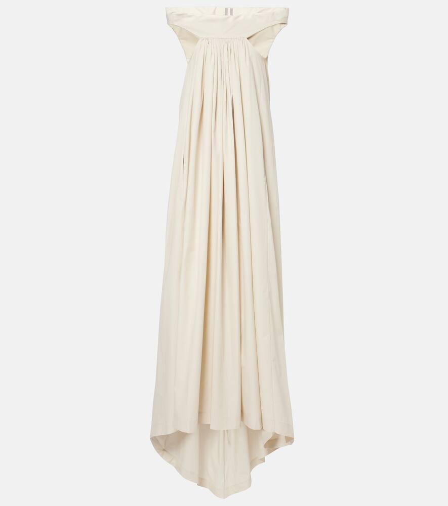 rick owens chalice cutout cotton poplin maxi dress