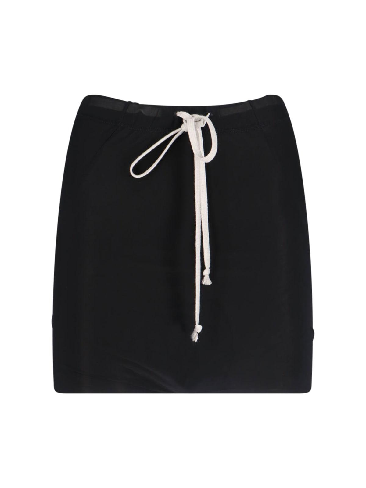 rick owens classic mini skirt